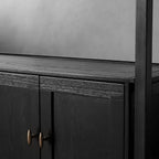 Brock Open Bookshelf Mid-century Wood Bookcase Living Display Shelf with Drawer