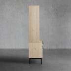 Sullivan Office Bookcase File Cabinet Oak Wood Tall Display Cabinet Sideboard