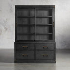 Tremont Wood Modular Tall Display Cabinets 19th-Century Bookcases File Cabinets with Drawers Base