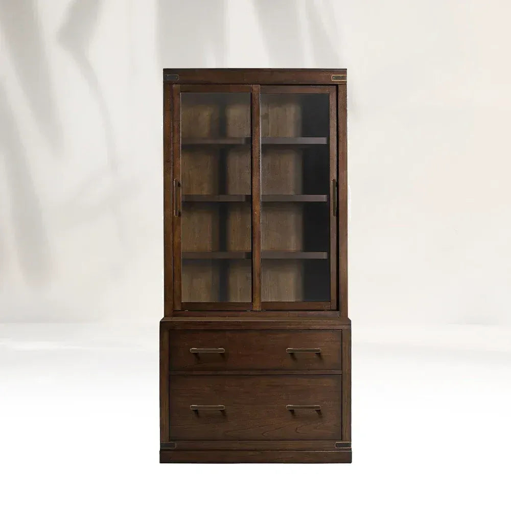 Tremont Wood Modular Tall Display Cabinets 19th-Century Bookcases File Cabinets with Drawers Base