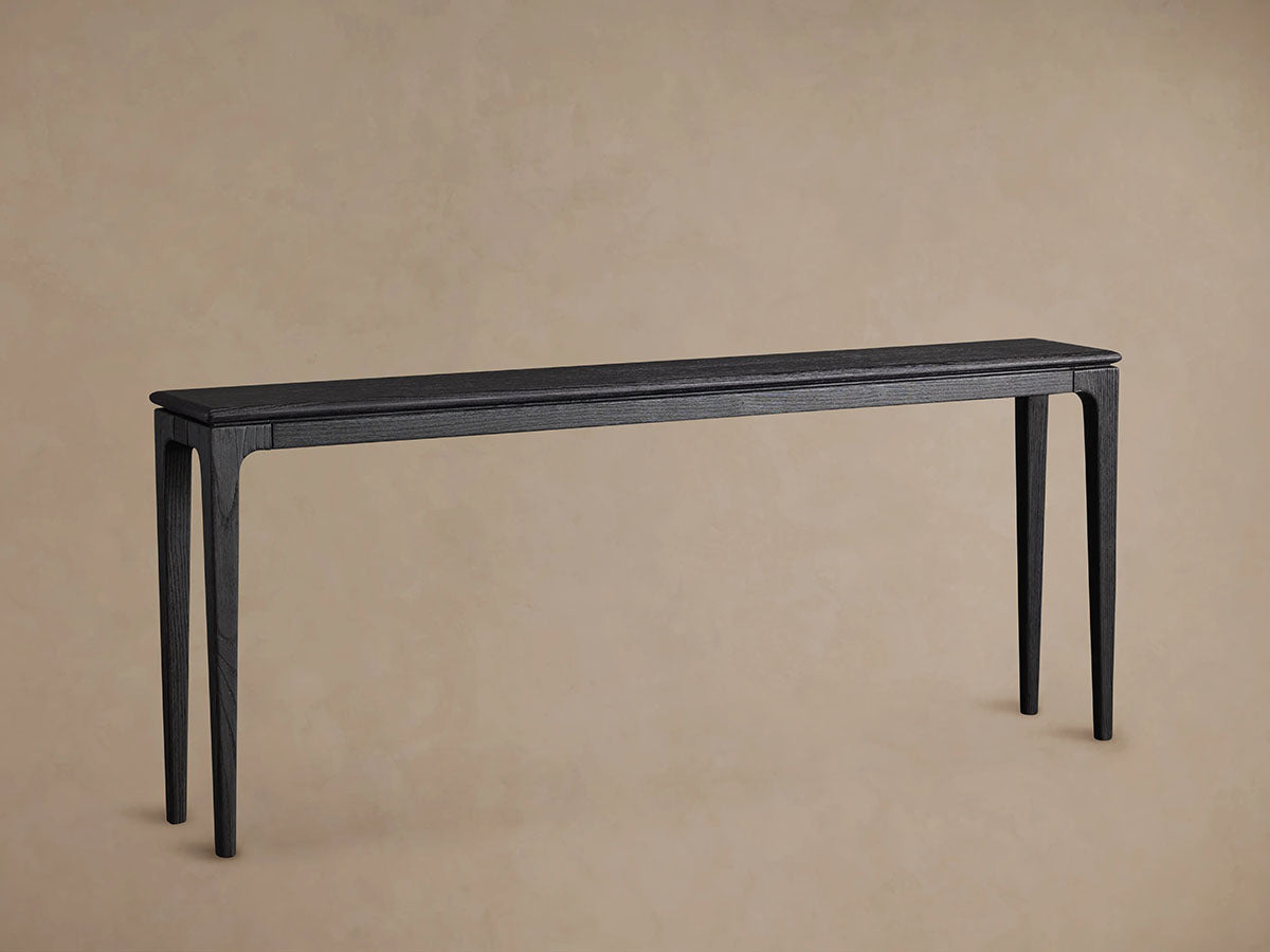 Park Ash Wood Entryway Console Table Minimalist Style Ebony Hallway Entrance Table