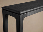 Park Ash Wood Entryway Console Table Minimalist Style Ebony Hallway Entrance Table