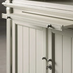 Athens Wood Modular Bookcase Old-world Vintage Living Room Tall Cabinet