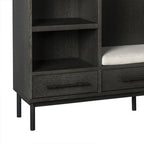 Sullivan Oak Wood Entryway Cabinet Modern Rustic Bedroom Wardrobe