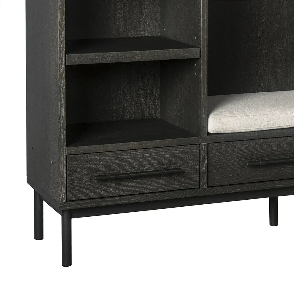 Sullivan Oak Wood Entryway Cabinet Modern Rustic Bedroom Wardrobe