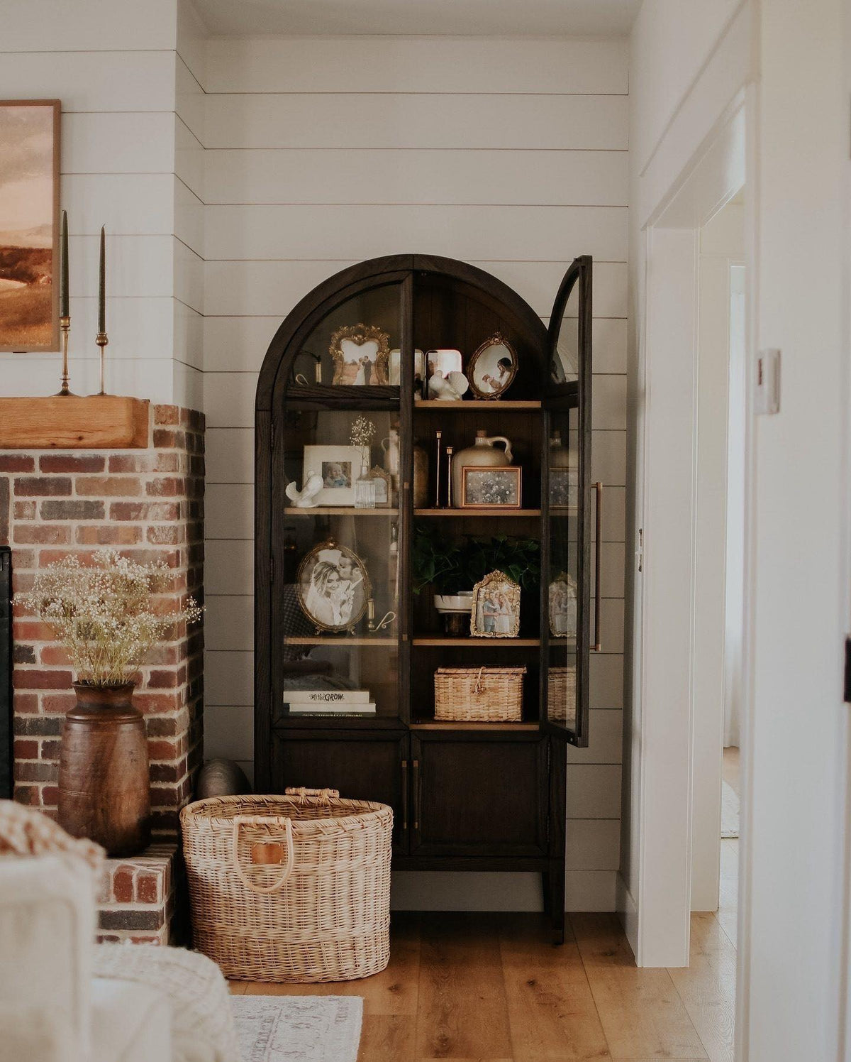 Hattie Solid Oak Glass Display Cabinet