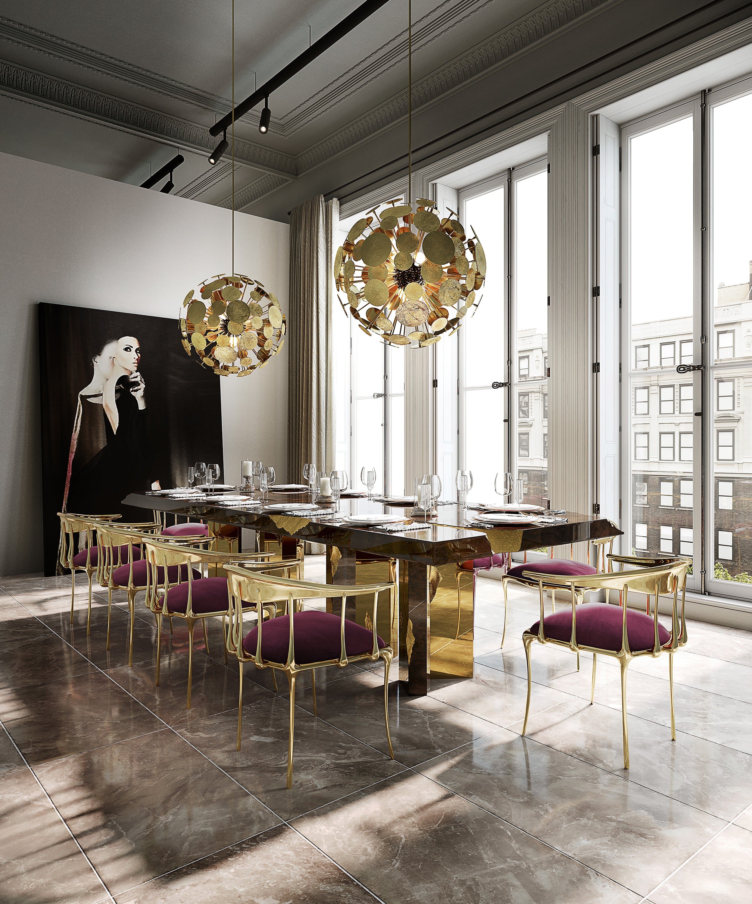 Empire Poplar Root Dining Table