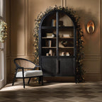 Hattie Solid Oak Glass Display Cabinet
