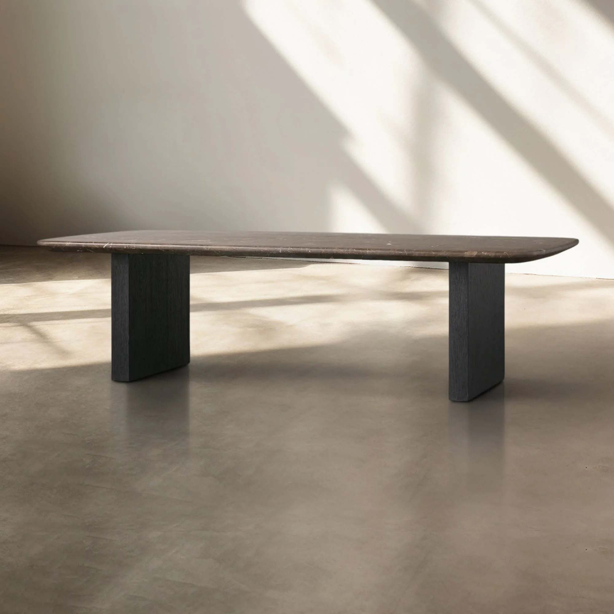San Germani Espressotisch 72" Couchtisch mit Steinplatte Clement Untergestell Beistelltisch Teetisch
