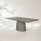 Cavallino Classico Outdoor Concrete Dining Table with Oval Base