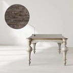 Alessia Bell'Arte Solid Poplar Wood Dining Table Antique Retro Design