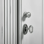 Athens Narrow Display Tall Cabinet Neoclassical Bookcase Poplar Wood Vintage Living Side Cabinet