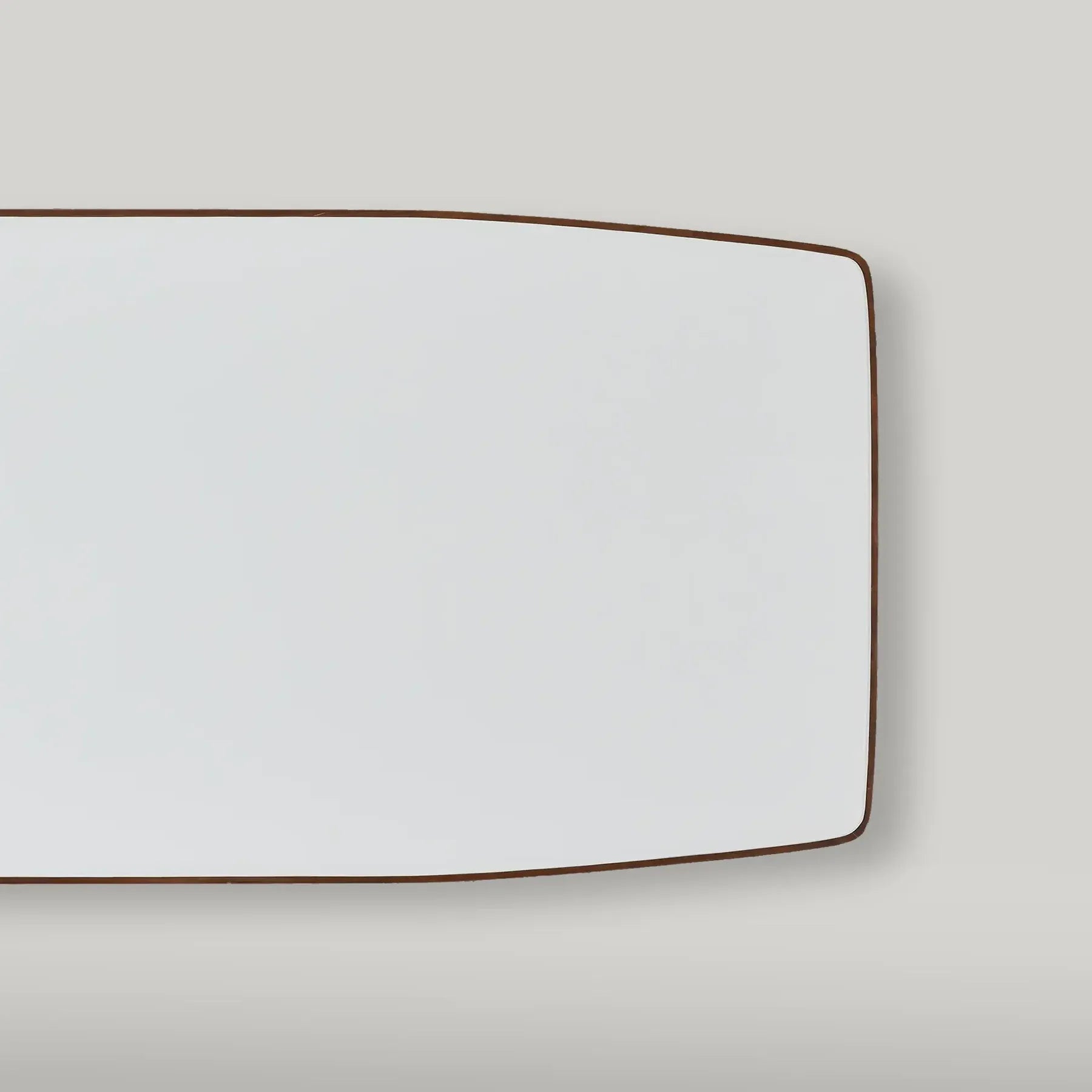 Ambra Inset Glass Top Rectangle Dining Table Modern Wood Italian Design Dining Table