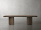 San Germani 72" Steincouchtisch mit Natursteinplatte und Dauphine Metallfuß