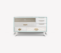 Mondrian Art Deco Mixed Material Luxury Bedside Table