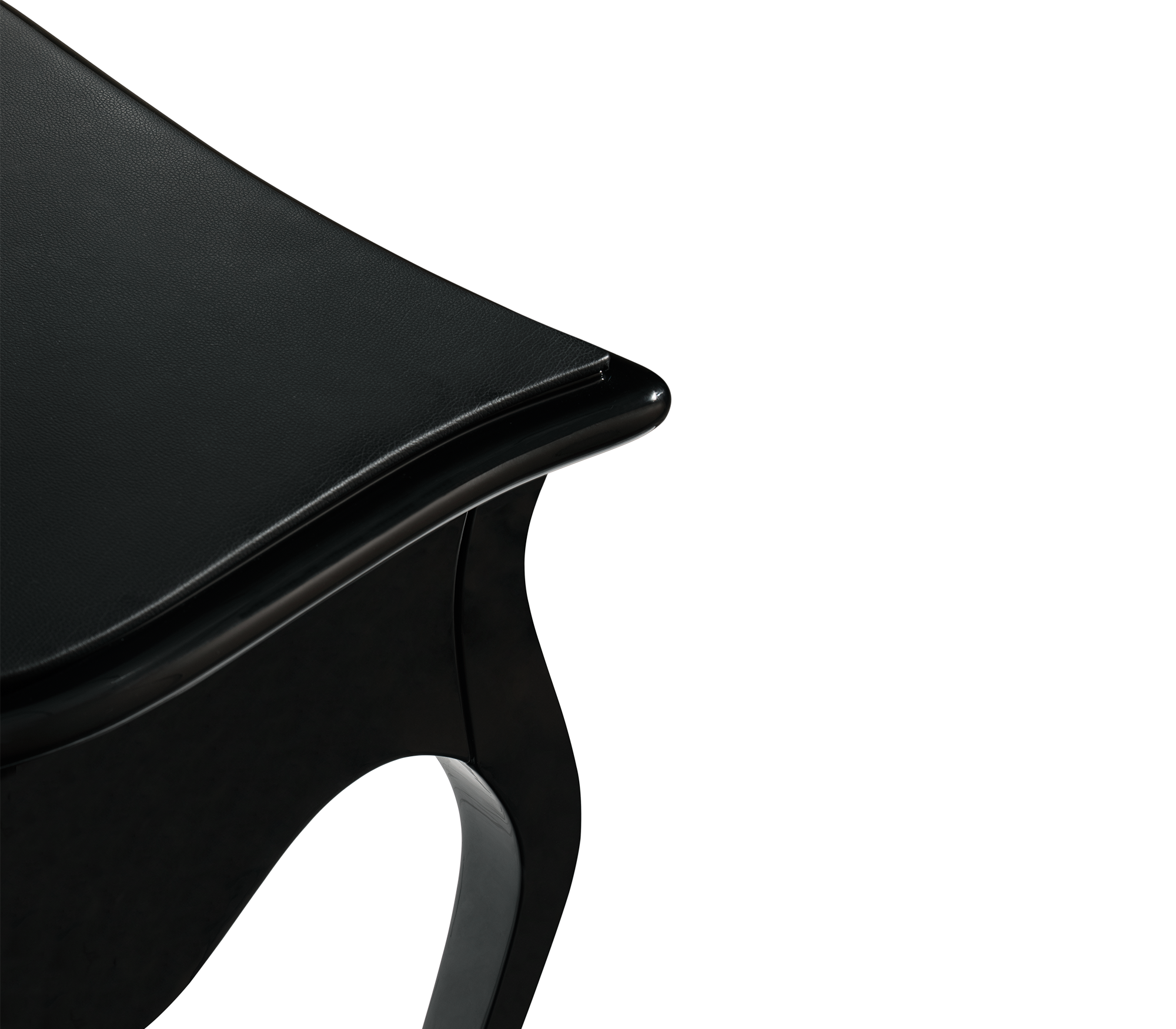 Boulevard II Gloss Black Classic Luxury Writing Desk