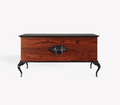 Guggenheim Mid-Century Wood Veneer Luxury Nightstand