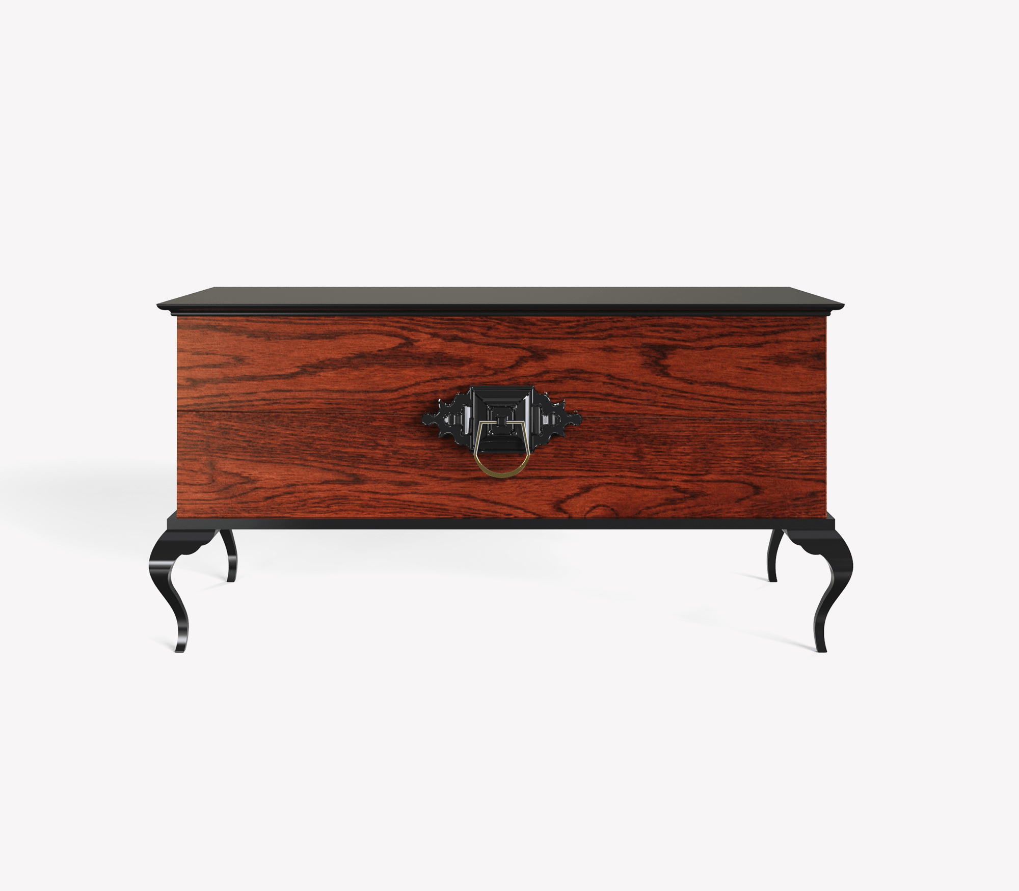 Guggenheim Mid-Century Wood Veneer Luxury Nightstand