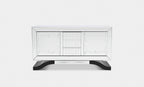 Metropolitan Luxury Mirrored Sideboard – Modern Black Buffet Cabinet with Storage