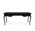 Boulevard II Gloss Black Classic Luxury Writing Desk