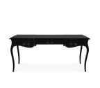 Boulevard II Gloss Black Classic Luxury Writing Desk