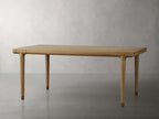 Eletta White Oak Wood Expandable Dining Table with 15″ Extensions Allow