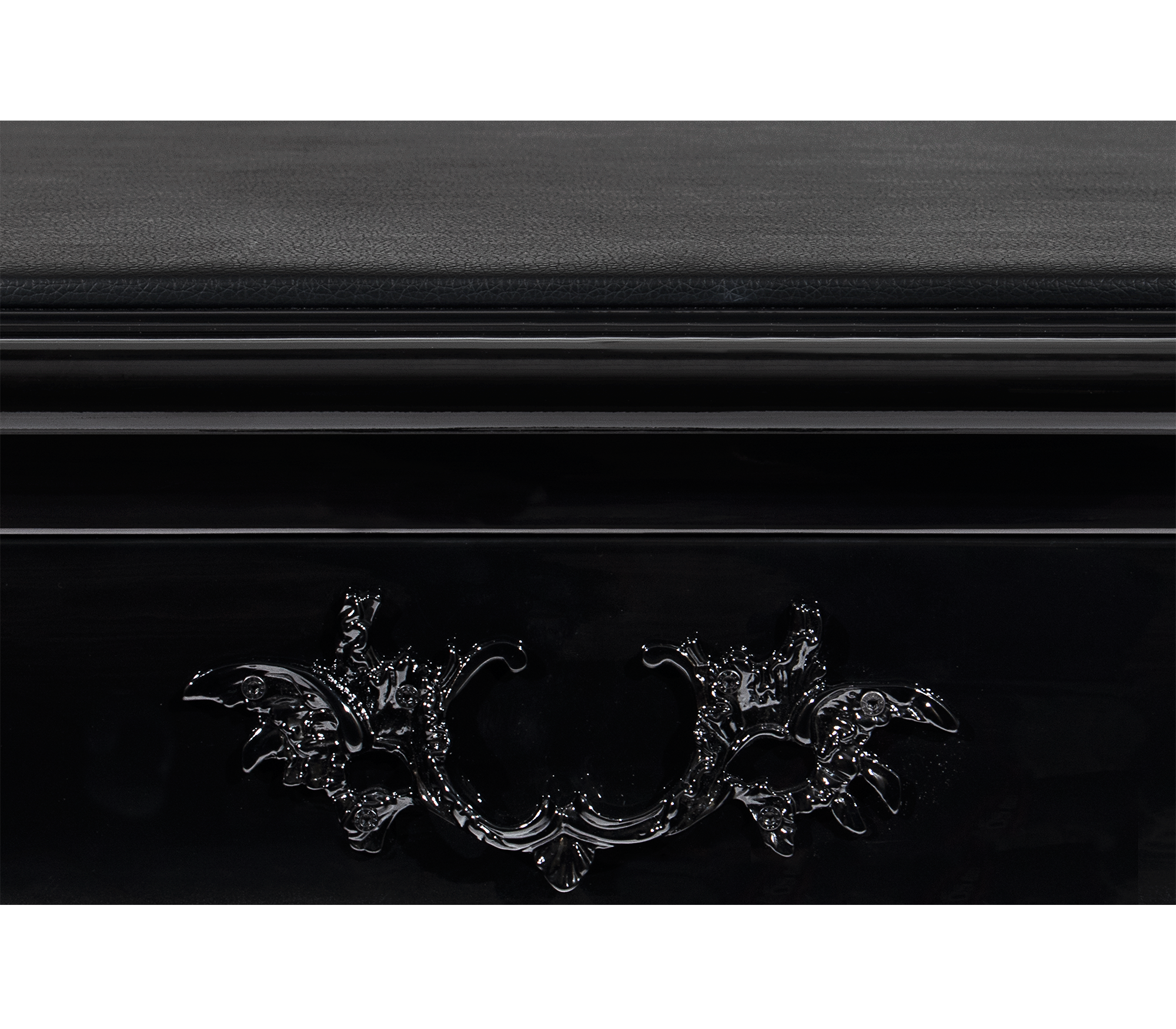 Boulevard II Gloss Black Classic Luxury Writing Desk