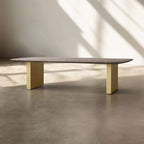 San Germani Espressotisch 72" Couchtisch mit Steinplatte Clement Untergestell Beistelltisch Teetisch
