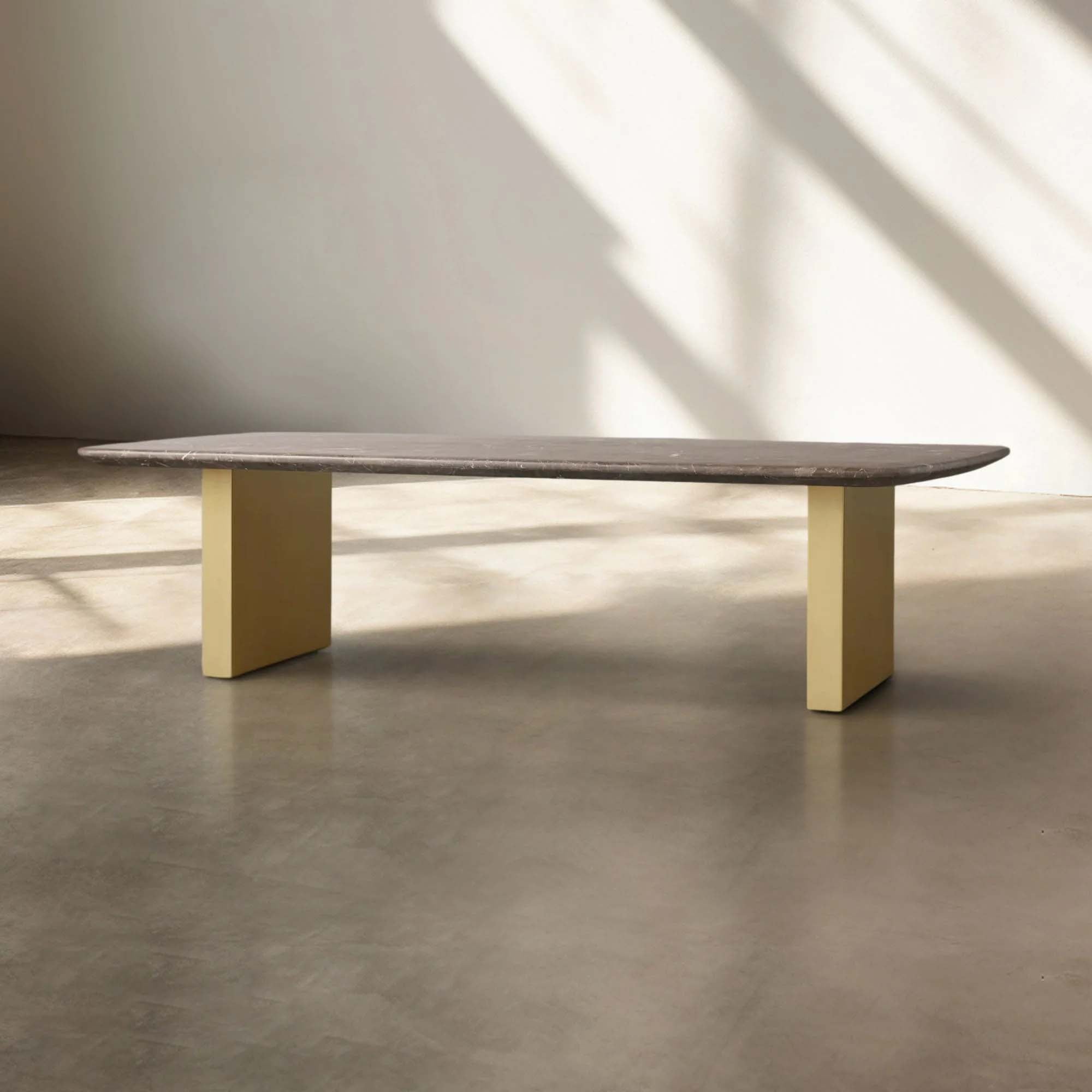 San Germani Espressotisch 72" Couchtisch mit Steinplatte Clement Untergestell Beistelltisch Teetisch