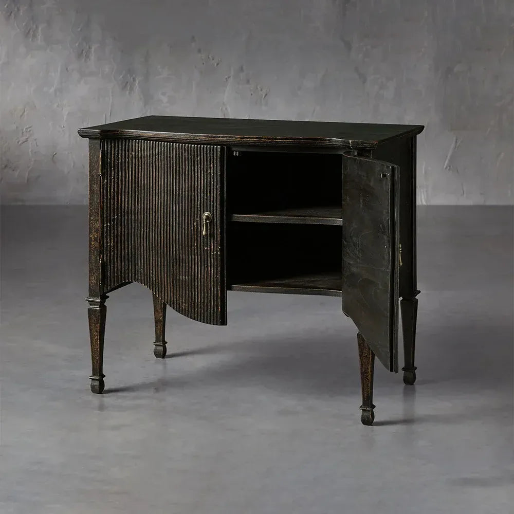 Conrad Birch Wood Hall Chest Sideboard Antique Entryway Buffet Cabinet Vintage Entrance Cabinet