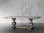 Cerea Amalfi Bell'Arte Rectangular Dining Table Tulipwood Dual Extensions Dining Table
