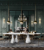 Pietra Oval XL Marble Dining Table