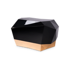 Diamond Faceted Geometric High Gloss Luxury Nightstand