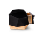 Diamond Faceted Geometric High Gloss Luxury Nightstand