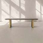 San Germani Espressotisch 72" Couchtisch mit Steinplatte Clement Untergestell Beistelltisch Teetisch