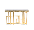 Metropolis Consoles Gilded Modern Entryways Cabinet Table