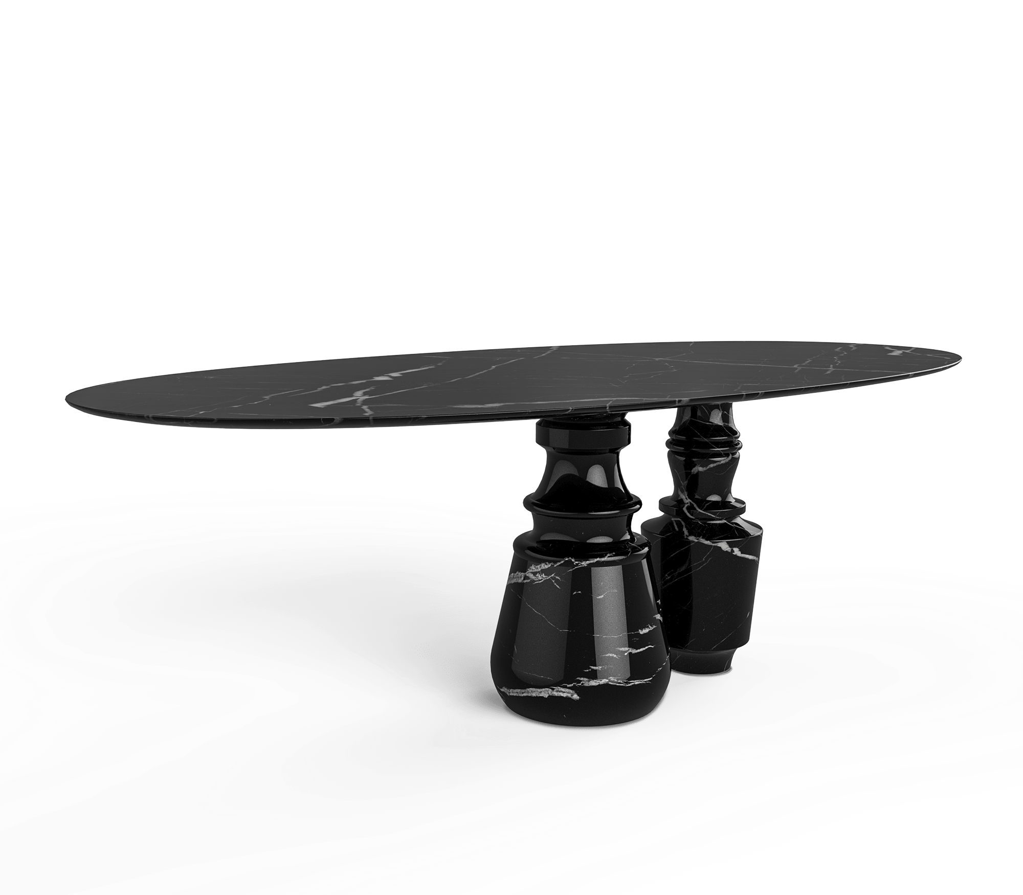 Pietra Oval Classic Estremoz Marble Dining Table