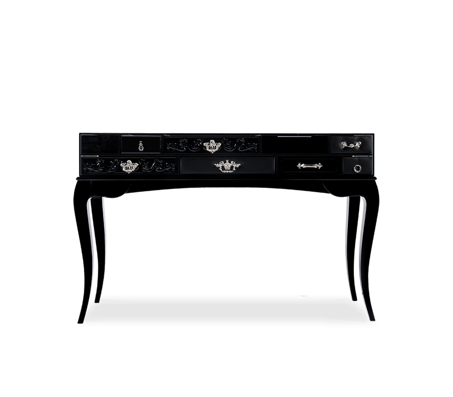York Consoles with Classic High Gloss Entryways Cabinet Table