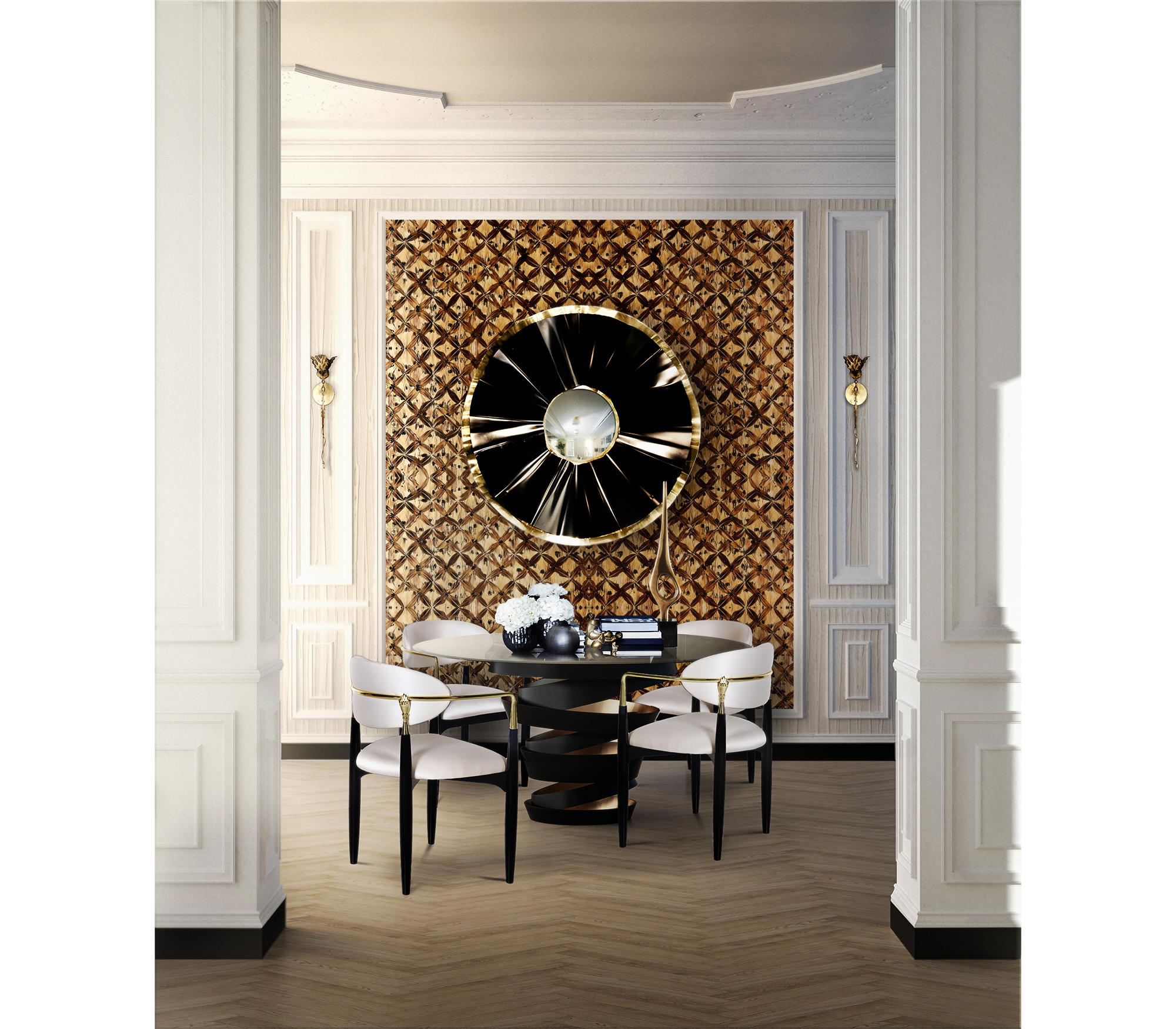 Intuition Swirling Ribbon Dining Table