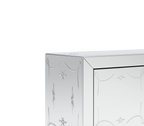 Metropolitan Luxury Mirrored Sideboard – Modern Black Buffet Cabinet with Storage