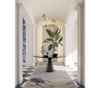 Pietra Square Marble Dining Table