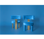 Kerr Tiered Velvet Polished Brass Dining Chair