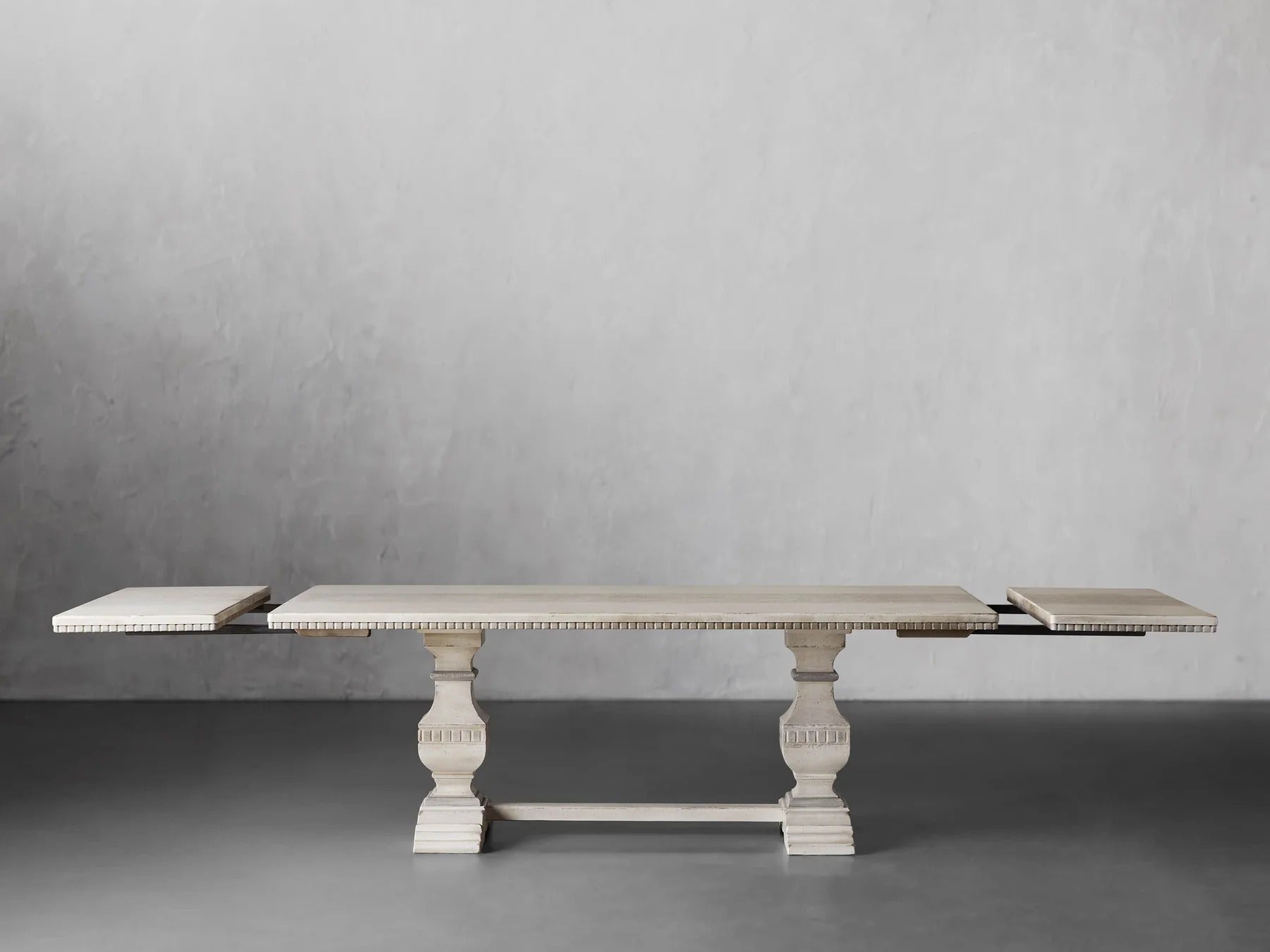 Cerea Amalfi Bell'Arte Rectangular Dining Table Tulipwood Dual Extensions Dining Table