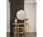Metropolis Consoles Gilded Modern Entryways Cabinet Table