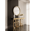 Metropolis Consoles Gilded Modern Entryways Cabinet Table