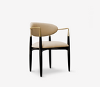 Nahéma Sculptural Hand Motif Polished Brass Chair