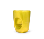 Erosion Gloss Sculptural Fiberglass Accent Stool