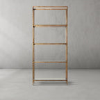 Thaddeus Metal Glass Shelving Hand-Forged Units Storage Shelves