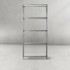 Thaddeus Metal Glass Shelving Hand-Forged Units Storage Shelves