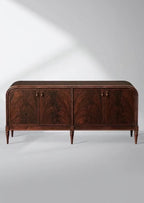 Frances Sideboard with Vintage Mahogany Buffet Storage Wood Entryways Cabinet